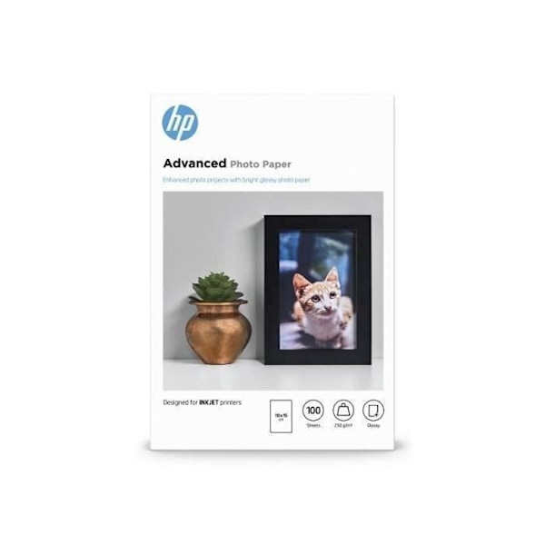 HP Advanced glättat fotopapper - 100 ark/10 x 15 cm - HP - Q8692A