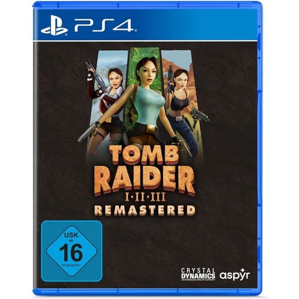 Tomb Raider 1-3 Remastered - Samling PS4 (Lara Croft) - Boxversion, klassiska remastrerade