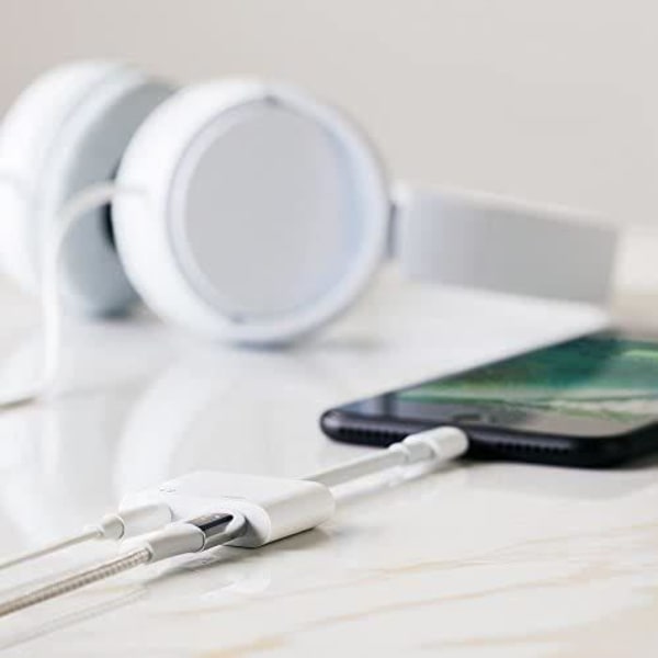 BELKIN Ljudadapter + Lightning - 3,5 mm - Vit - Iphone 7 7+ SE 6S 6S+ Vit
