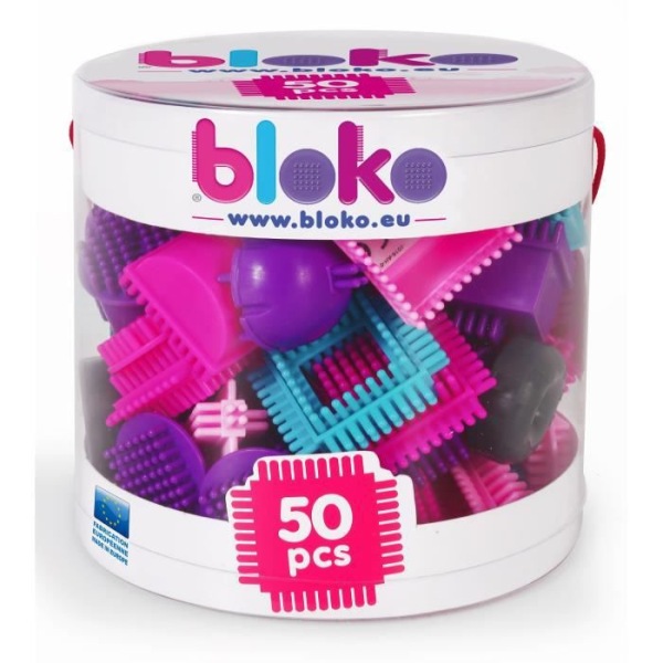 Tube of 50 BLOKO pink edition - 1st age konstruktionsspel