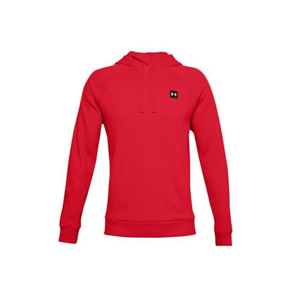 Huvtröja - Under Armour - Rival Fleece - Röd - Herr - Långa ärmar Röd XL