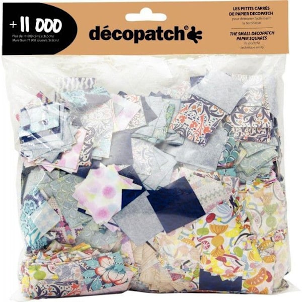 Décopatch - Décopatch - Fyrkantar - 11000 bitar - 3x3 cm - Multicolor Flerfärgad