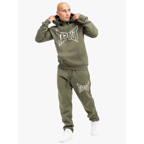 Tapout Basic klassisk hoodie oliv/ecru XL