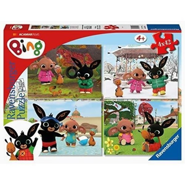 Pussel Barn - RAVENSBURGER - Bing - 4 Pussel - 42 Bitar - Flerfärgad Flerfärgad