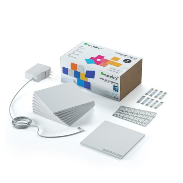 CANVAS 9-delad DIY Light Square Kit Vit