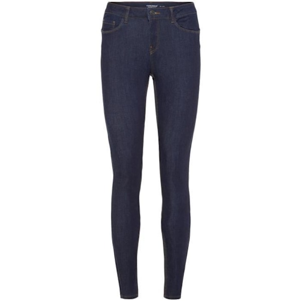 Jean Push Up Skinny - VERO MODA - Mörkblå Denim - Normal Midja - Stretchtyg - 5 Fickor Blå 32/32