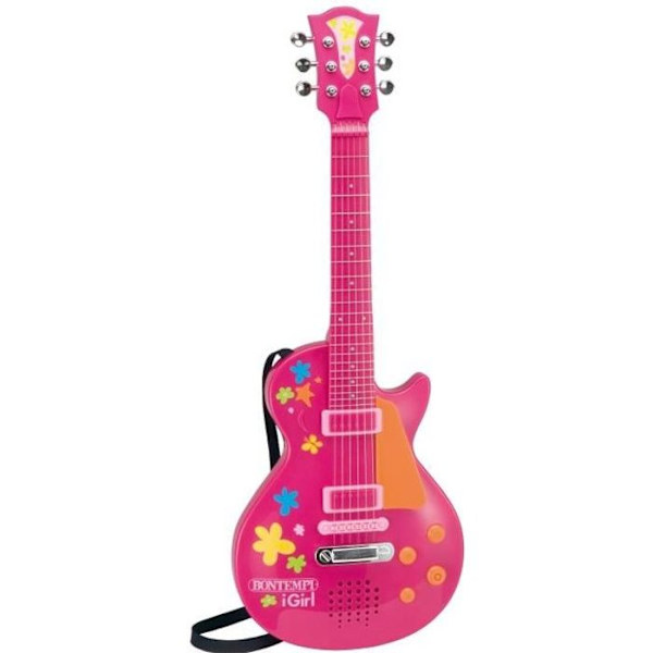 BONTEMPI I Girl elektronisk rockgitarr Rosa