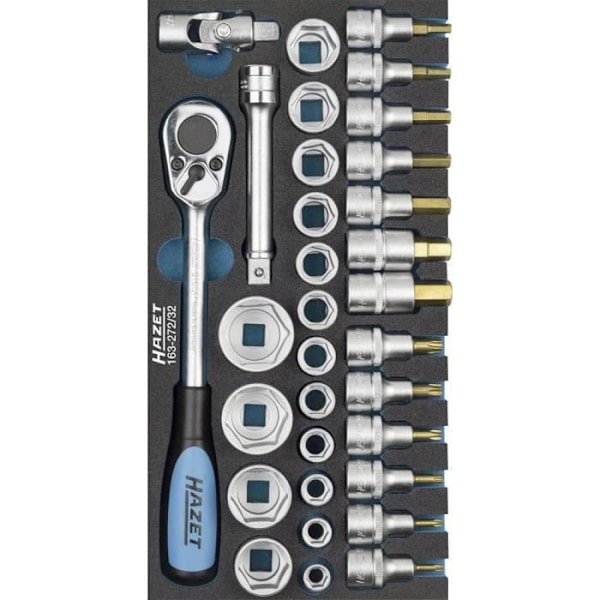 Verktygssats - HAZET - 163-272-32 - 32 stycken