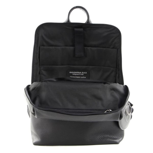 Ryggsäck - MANDARINA DUCK - Mellow läderryggsäck - Kalvskinn - Svart - 32x28x10 cm svart