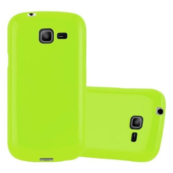 Fodral Samsung Galaxy TREND LITE JELLY GREEN Cadorabo DESIGN JELLY Cover TPU Silikonskydd Fodral Skydd Ultra Slim Bumper