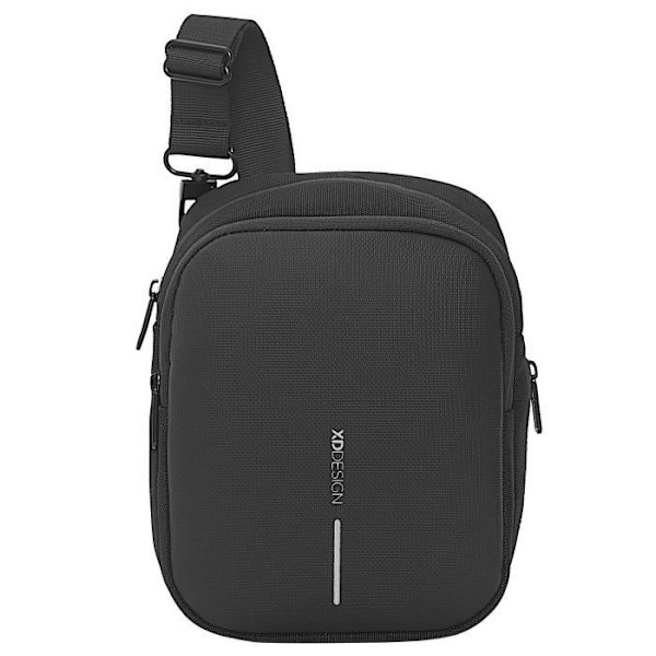 XDDESIGN Boxy Sling 16 cm Axelväska - Svart - Vattenflaskfack Svart