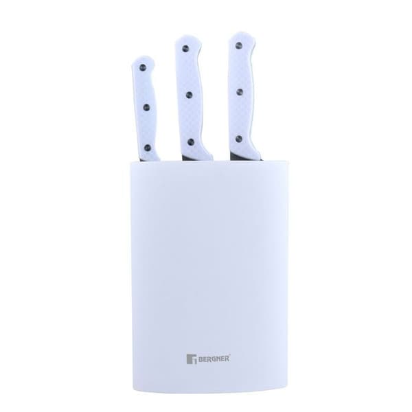 Bergner NATURALLY BG Vit Knivset 4 Delar Vit