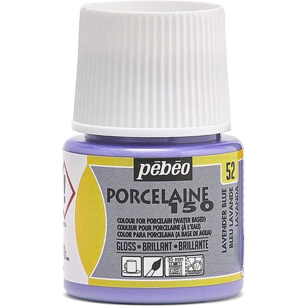 Flacon Målarfärg 45 ml - P150 - Lavendelblå - Emaljerad - Diskmaskinssäker - Ugn 150°C Blå