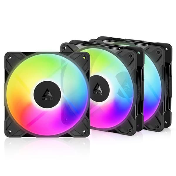 Premium-fläkt 120 mm - ARCTIC - P12 Pro Reverse A-RGB - Omvänd luftflöde - Pack om 3