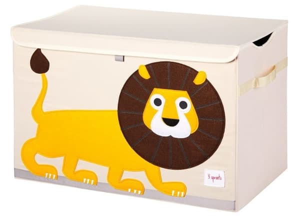 Lion 3 Groddar Gul leksakslåda - Baby - Polyester - 3 år Gul