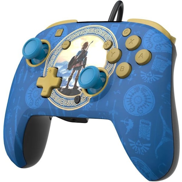 Zelda Nintendo Switch Limited Series Wired Controller Blå