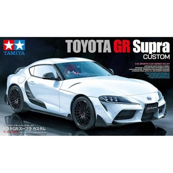 Modellbil - TAMIYA - Toyota Gr Supra Custom - Skala 1:24 - Plast - Från 15 år