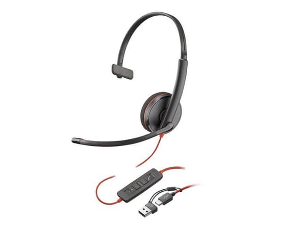 Poly Blackwire 3210 - micro-c Svart