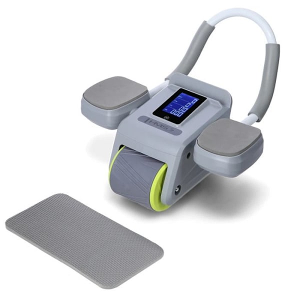 Automatisk abdominalhjul - HMS - KA08 - LCD-skärm - USB-C-laddare - Bekväm och lätt grå