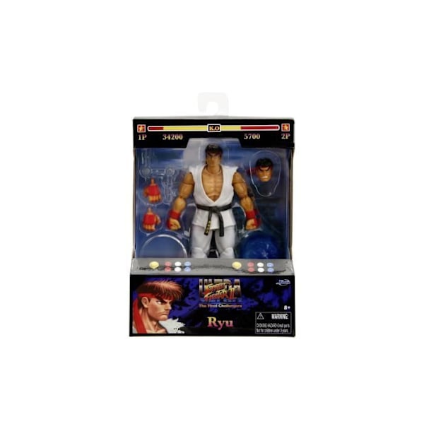 Ryu Street Fighters Jada ledad figur 15cm från 8 år Flerfärgad