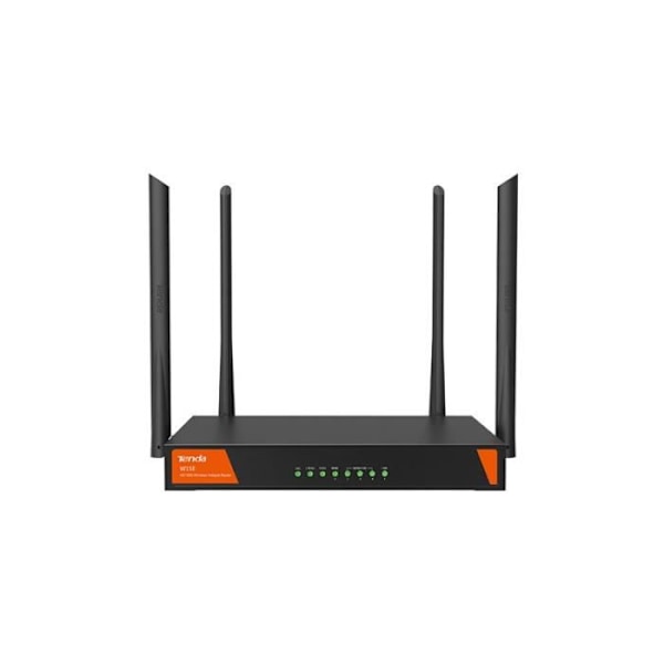 Tenda W15E, RJ-45, Dual band (2,4 GHz - 5 GHz), 867 Mbit-s, IEEE 802.11b, IEEE 802.11g, IEEE 802.11n, 900 MHz, Gigabit Ethernet Svart