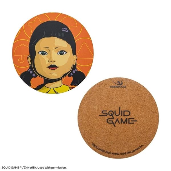 Cinereplicas - Squid Game - Pack med 4 coasters Squid Game