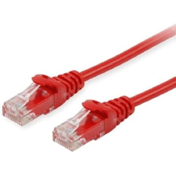 Patchkabel - EQUIP - 625471 - 0,15 m - U/UTP - Oskärmad - Röd