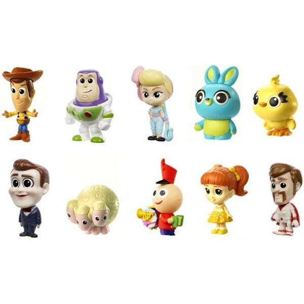 Paket med 10 Toy Story MATTEL minifigurer - 3,8 cm att samla in -