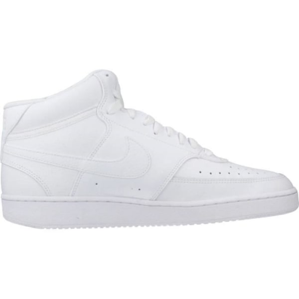 Court Vision Mid White Mixed Sneakers - NIKE - 93751 - Textil - Spetsar - Vuxen - Platta Vit 42 1/2