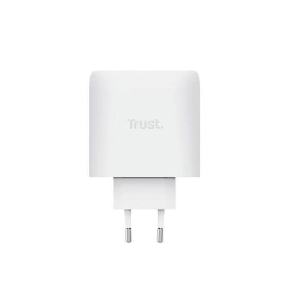 Batteriladdare - Trust 25526 - Universell - 2 USB-C-portar - 20 V (max) Vit