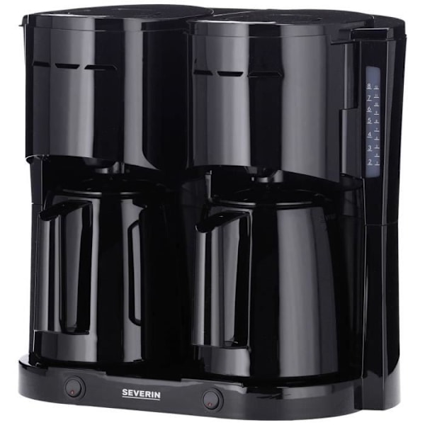 Kaffekanna - Severin - KA 9315 - Svart - 16 koppar - Avtagbart filter