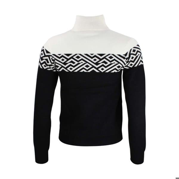 Pull col roulé 1/2 zip dam Peak Mountain - svart svart M