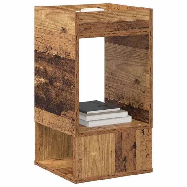 vidaXL Sidobord 2 st Antik trä 30 x 30 x 56 cm 890941