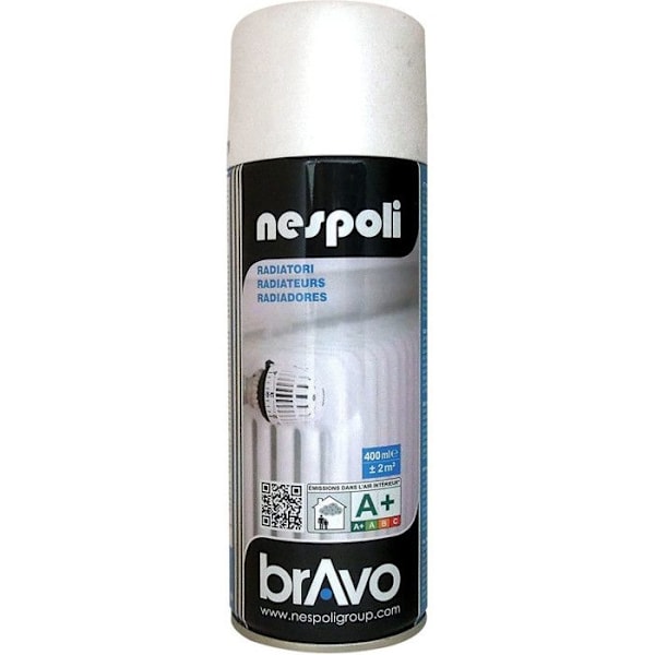 Aerosol - NESPOLI - Kylare - Klar vit - 400 ml - Snabbtorkande Vit