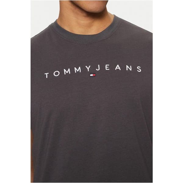 T-shirt MC bomull logotyp - Tommy Jeans. Grå jag