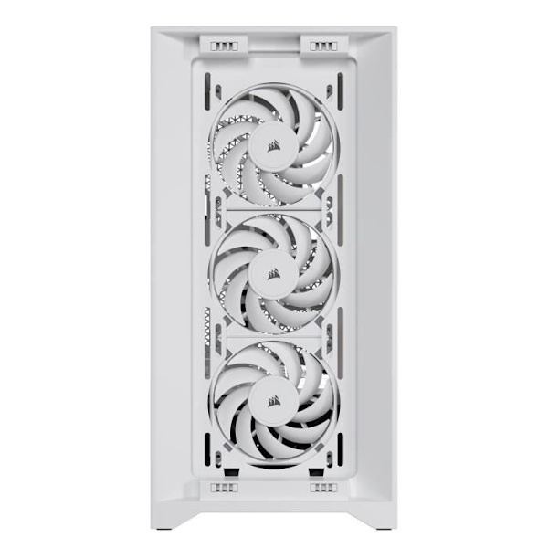 PC-fodral - CORSAIR - iCUE 4000D RGB Airflow - Mid-tower - 3 AF120 RGB ELITE-fläktar - Vit
