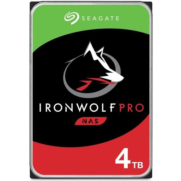 SEAGATE TECHNOLOGY - IronWolf Pro - Intern hårddisk - 4TB - För IronWolf Pro NAS