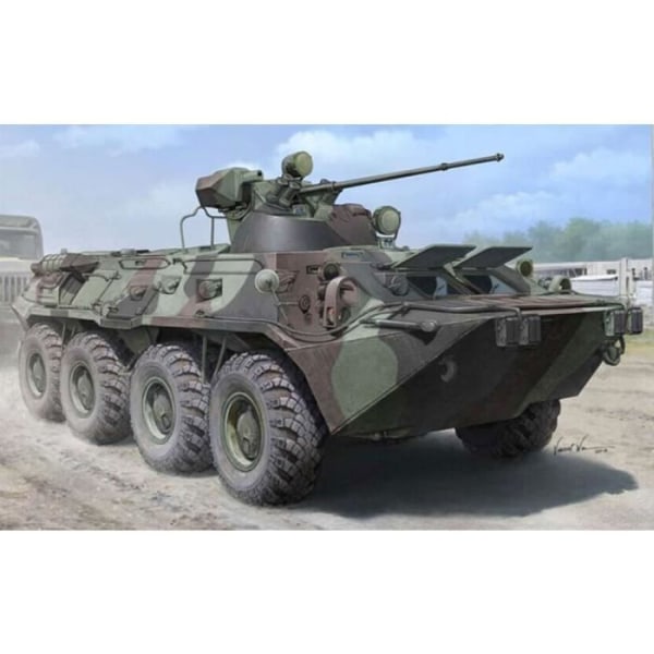 Tankmodell: BTR-80A APC - TRUMPETER - BTR-80A APC - Amfibiefordon - 8-hjulsdrift - 1/35