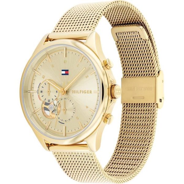 Klocka - Tommy Hilfiger - 1782417 - Kvarts - Rostfritt stål Guld - 38 mm gyllene