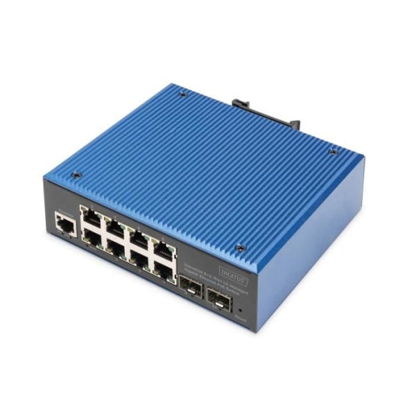 Digitus Industrial 8+2-portars L2-hanterad Gigabit Ethernet PoE-switch