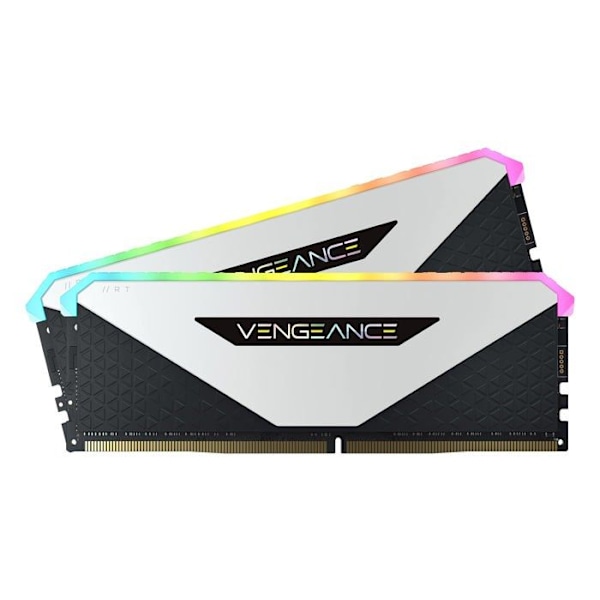 Corsair VENGEANCE® RGB RT Vit 64 GB (2 x 32 GB) DDR4 3200 MHz C16-minnessats