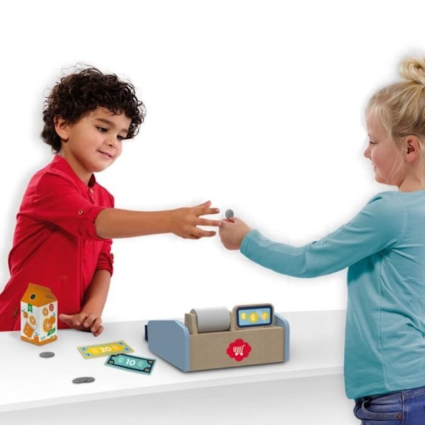 Kassaspelsats SES CREATIVE - Material: trä, kartong och plast - Från 3 år Flerfärgad