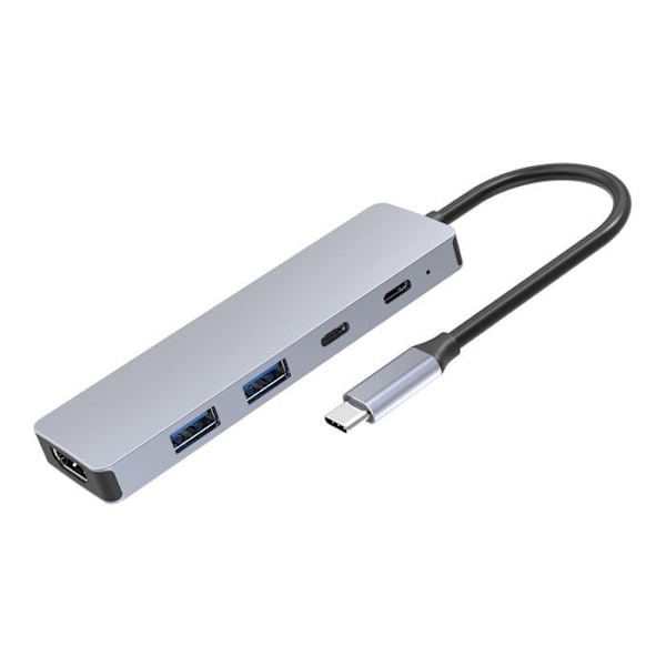 Koncentrator (hub) - DLH - DLH - 1 x HDMI - 2 x USB-A 3.2 Gen 1 - 1 x USB-C (strömförsörjning)
