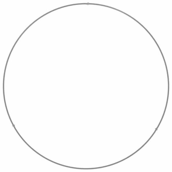 vidaXL Planteringsring Silver 80 x 80 x 20 cm Rostfritt stål 873628