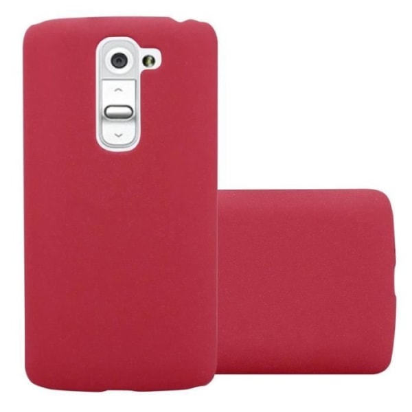 Coque - CADORABO - LG G2 MINI - Hård Skydd - Matt Design - Röd Färg Röd