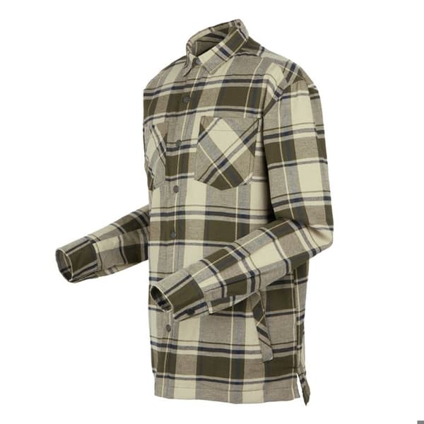 Regatta Thamos långärmad fleecetröja mörk khaki/månskensdrabbad XL