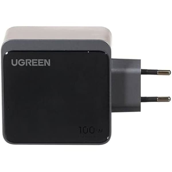 Snabbladdare - UGREEN - Nexode S - 100W - 4 USB-portar - GaN-teknik - Grå Grå