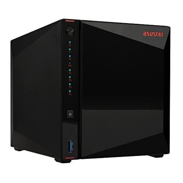 ASUSTOR AS5404T NIMBUSTOR 4 GEN2 - NAS-SERVER med 4 BAY, QUAD-CORE 2.0G Svart