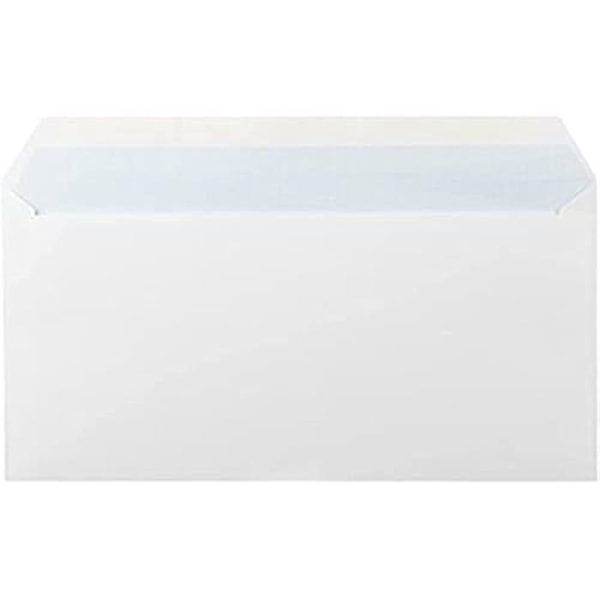 Kuvert - LIDERPAPEL - SB21 - Förpackning med 500 - 114 x 162 mm - Vit - Silikonband Vit