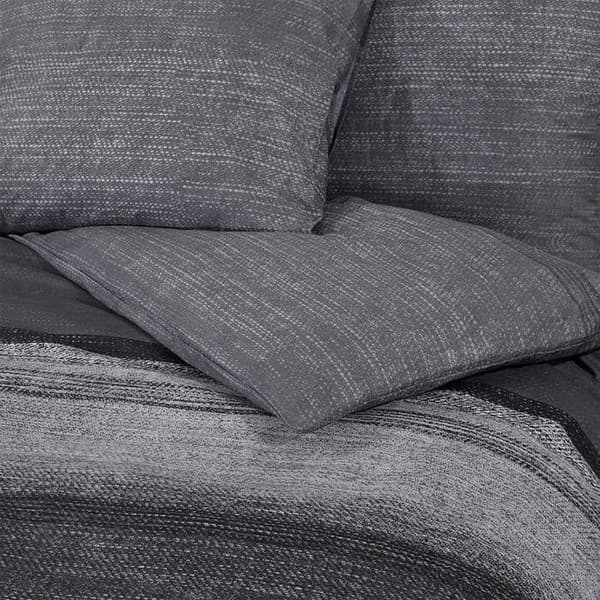 vidaXL Påslakanset Mörkgrå 140x200 cm Bomull 136488
